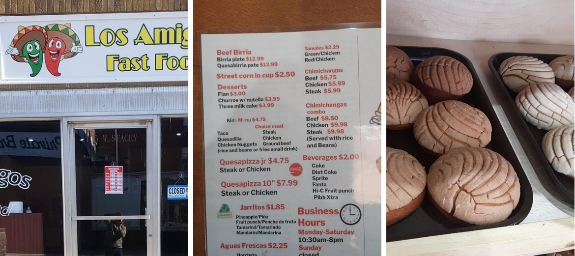 Los Amigos Fast Food Menu