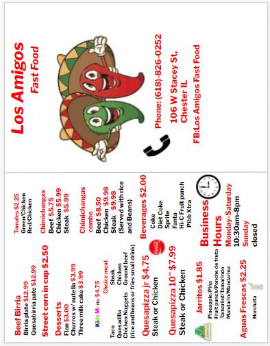 Los Amigos Fast Food Menu image 2